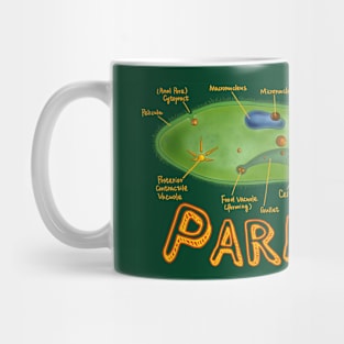 Paramecium-with structures labeled Mug